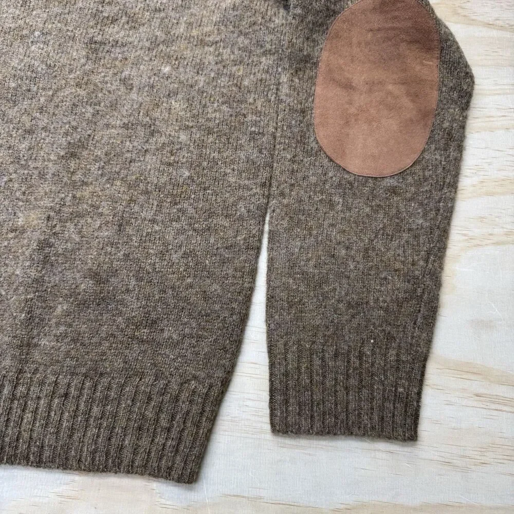 NEW Polo Ralph Lauren Aviator Wool Sweater Mens Crewneck Pullover 2XL Brown